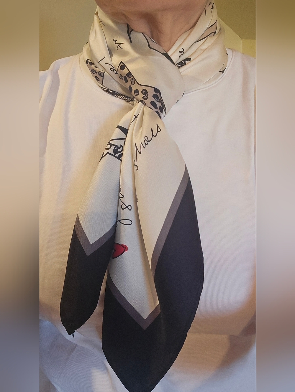 100% Silk Ann Taylor 36" Square Scarf, New With Tags!